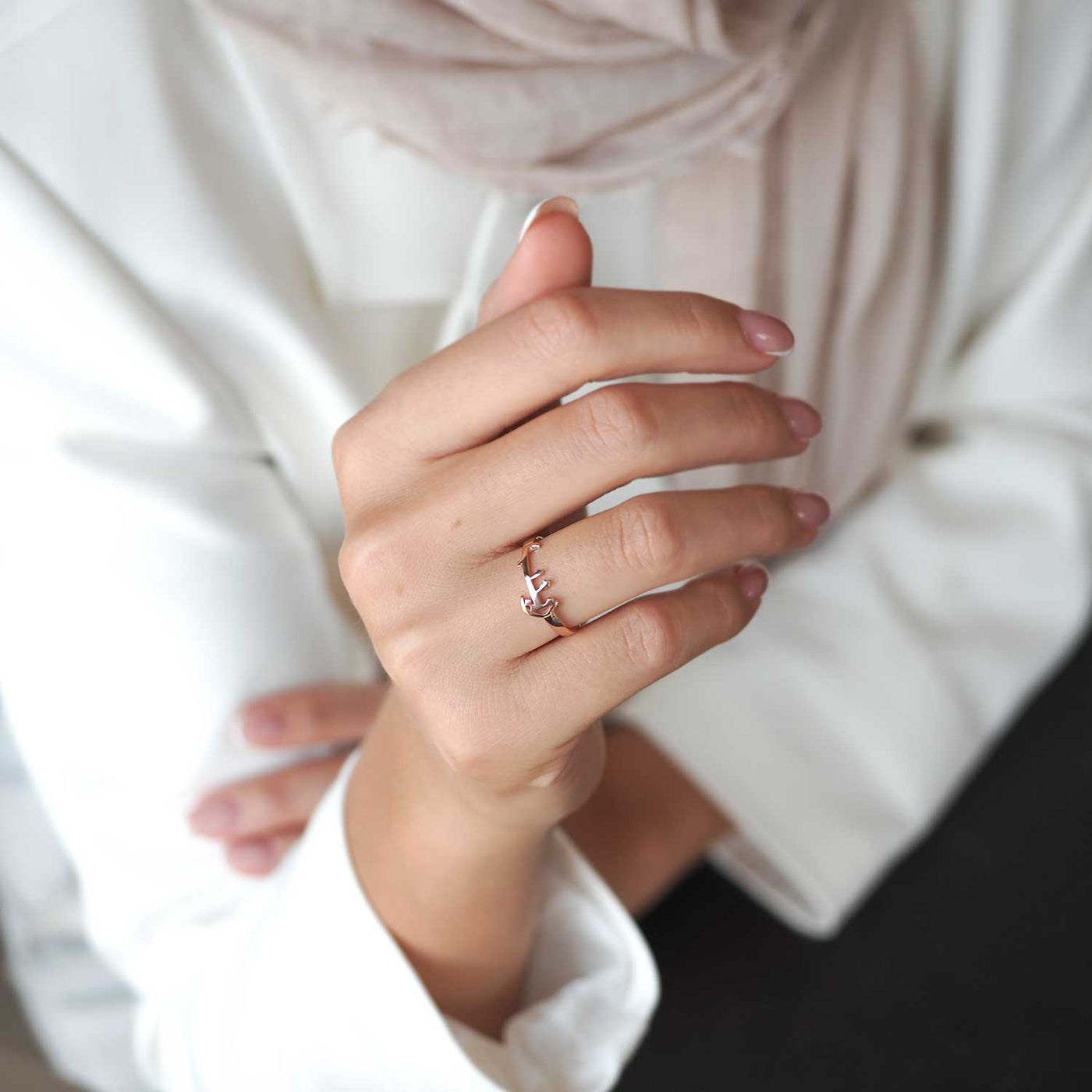 Custom Name Silver Ring (Adjustable/One Size) - WAMT044