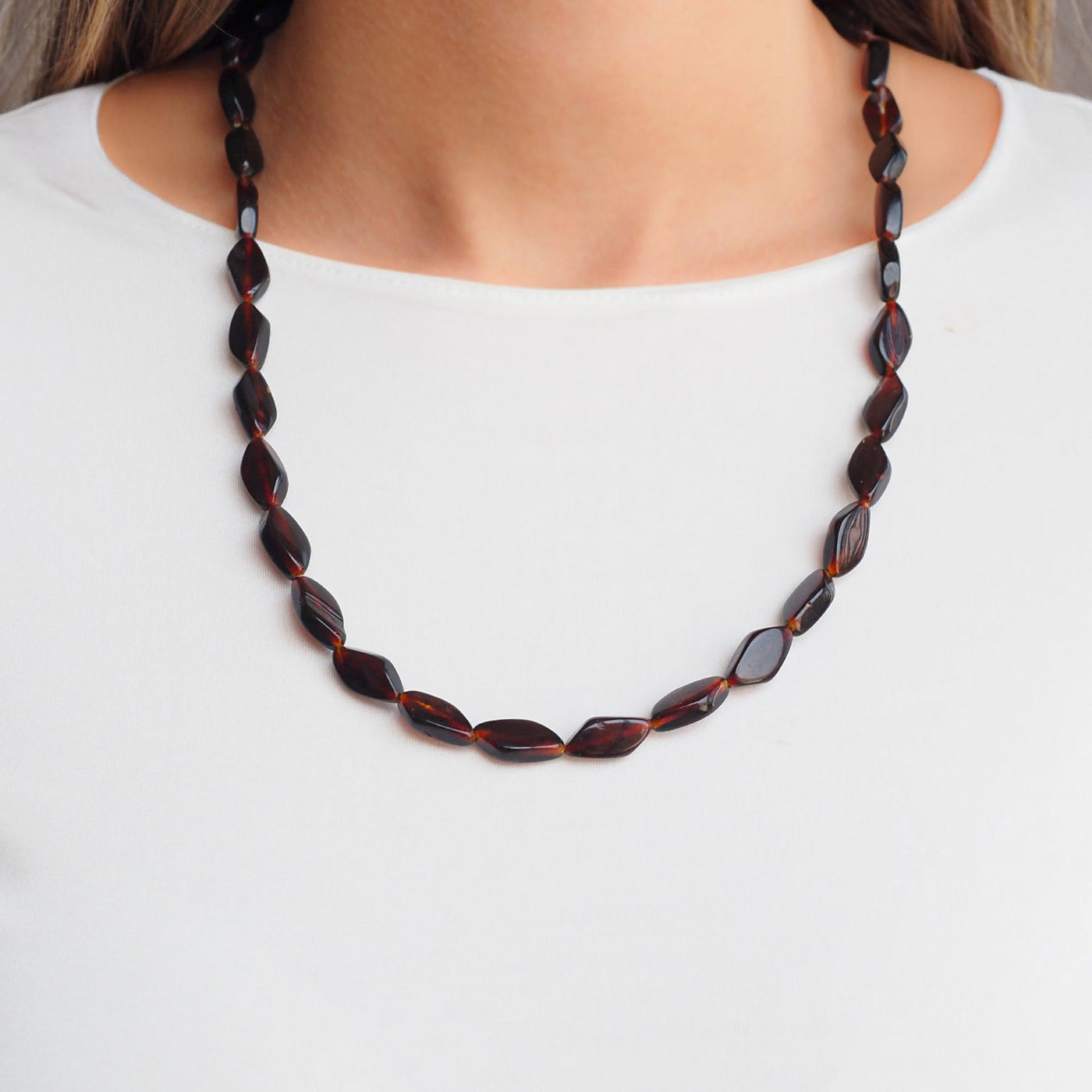 Natural Amber Necklace for Women - WAMT046