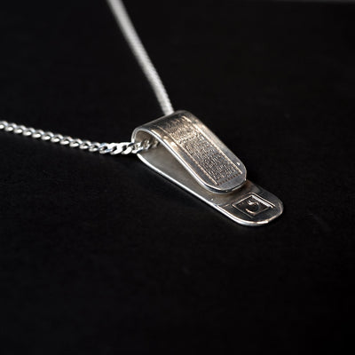 Ayatul Kursi Written Silver Necklace - WAMT067
