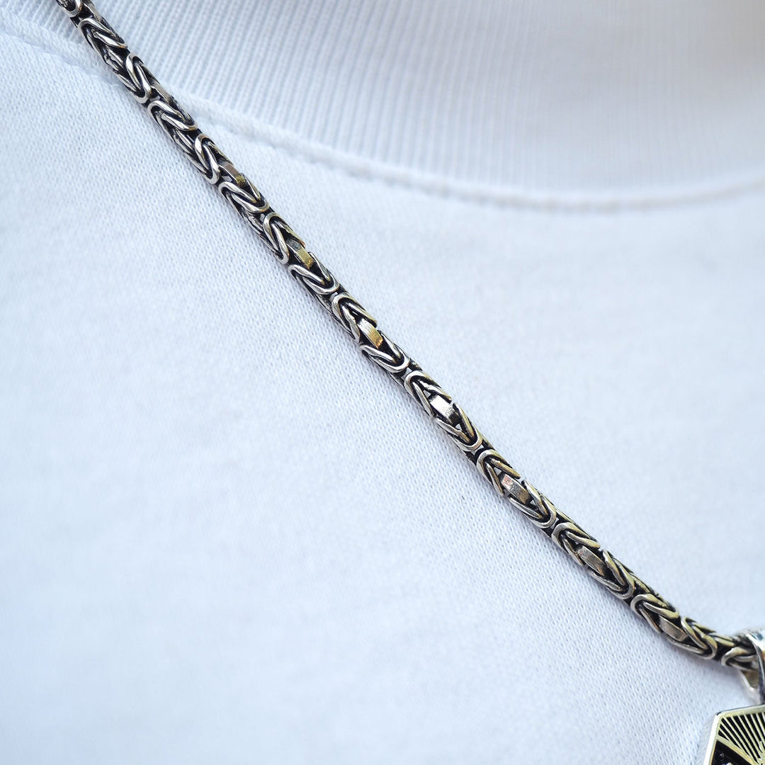 Allah Written Silver Necklace - WAMT069