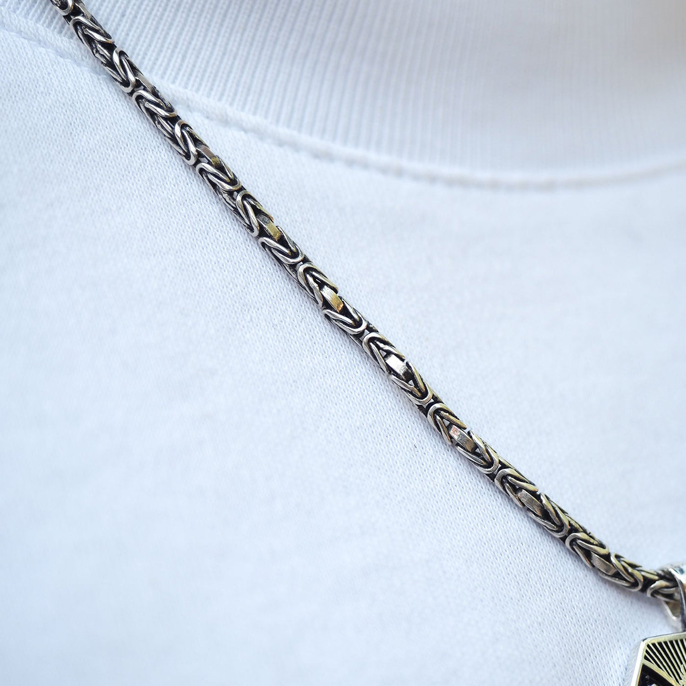 Allah Written Silver Necklace - WAMT069