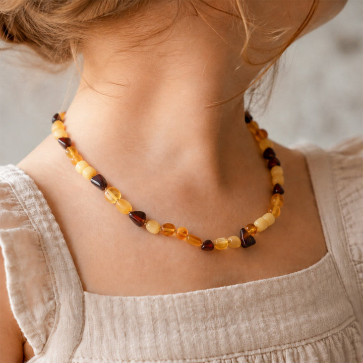 Natural Amber Children’s Necklace - WAMT079