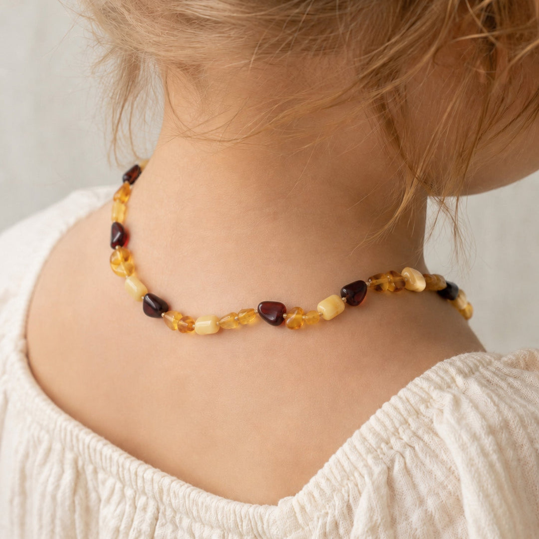 Natural Amber Children’s Necklace - WAMT079