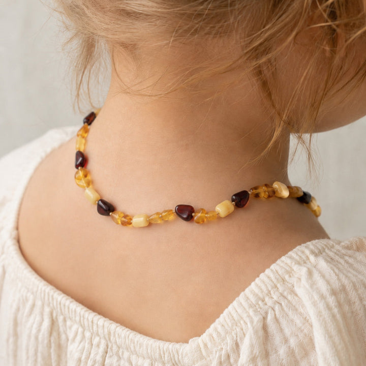 Natural Amber Children’s Necklace - WAMT079