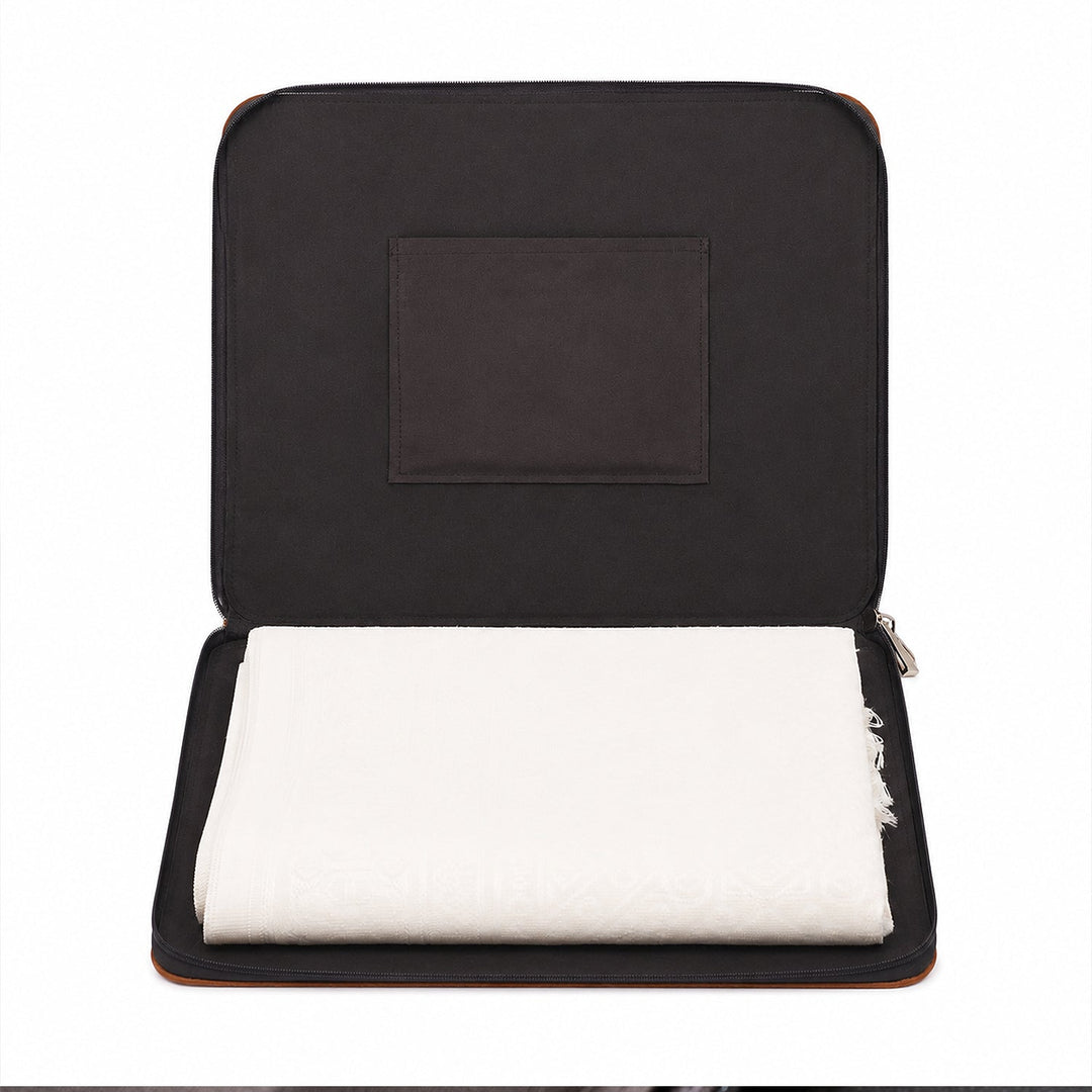 Leather Prayer Mat Bag and Cream Prayer Mat Set – WAS500