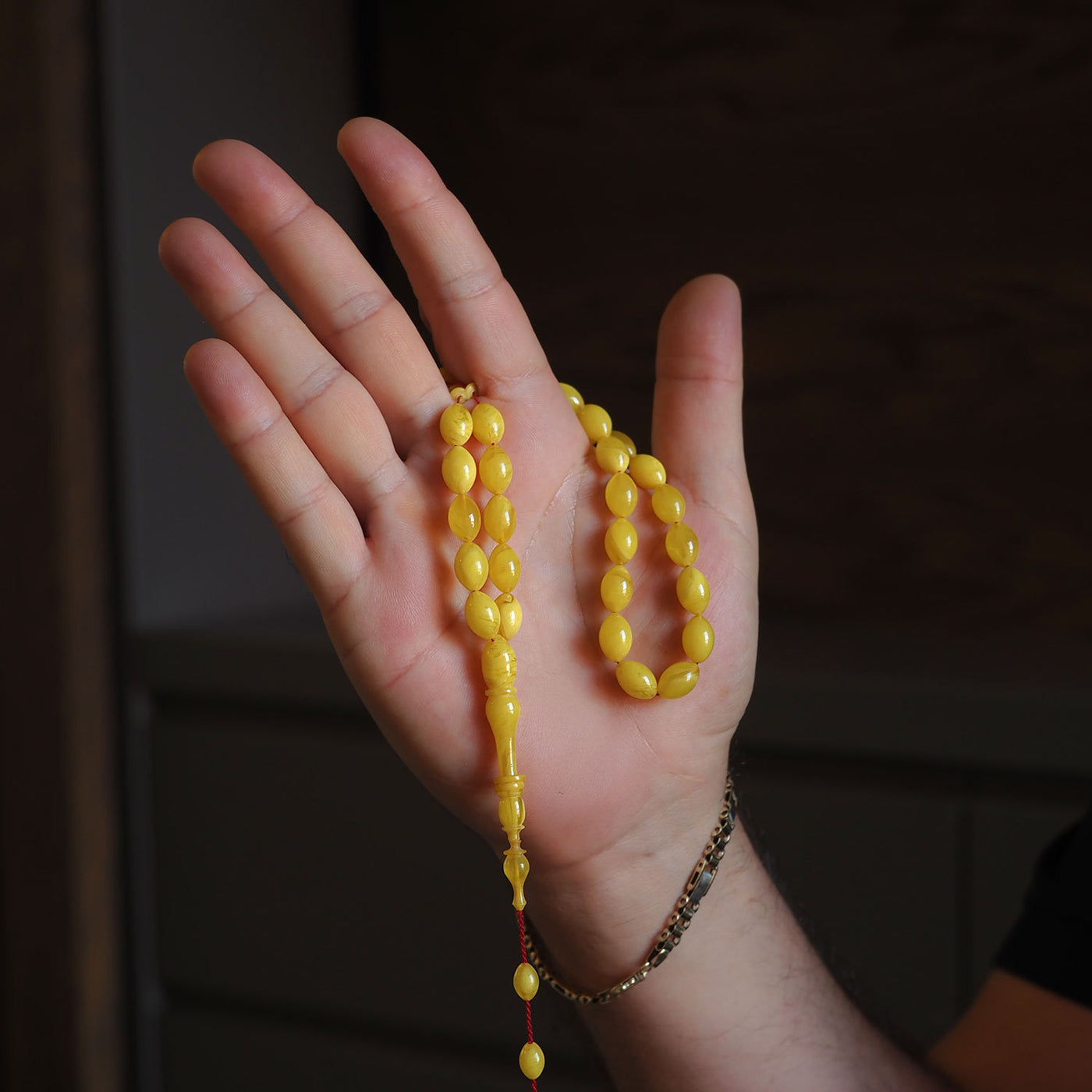 Musk Reverie – Ring-Crafted Amber Tasbeeh – WATD009