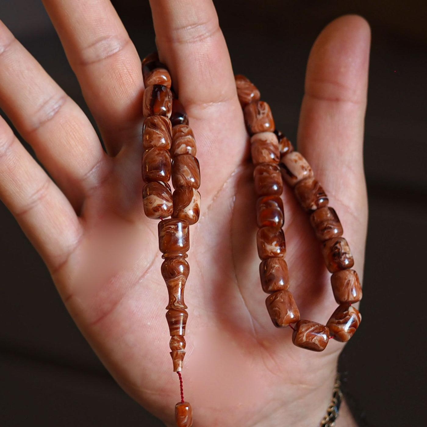 Custom Cast Transparent Drilling Catalin Tasbeeh – WATD016