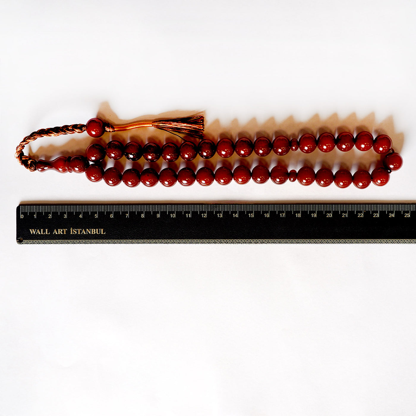 Oven-Treated Arabic Style Pressed Fire Amber Tasbeeh – WATD031