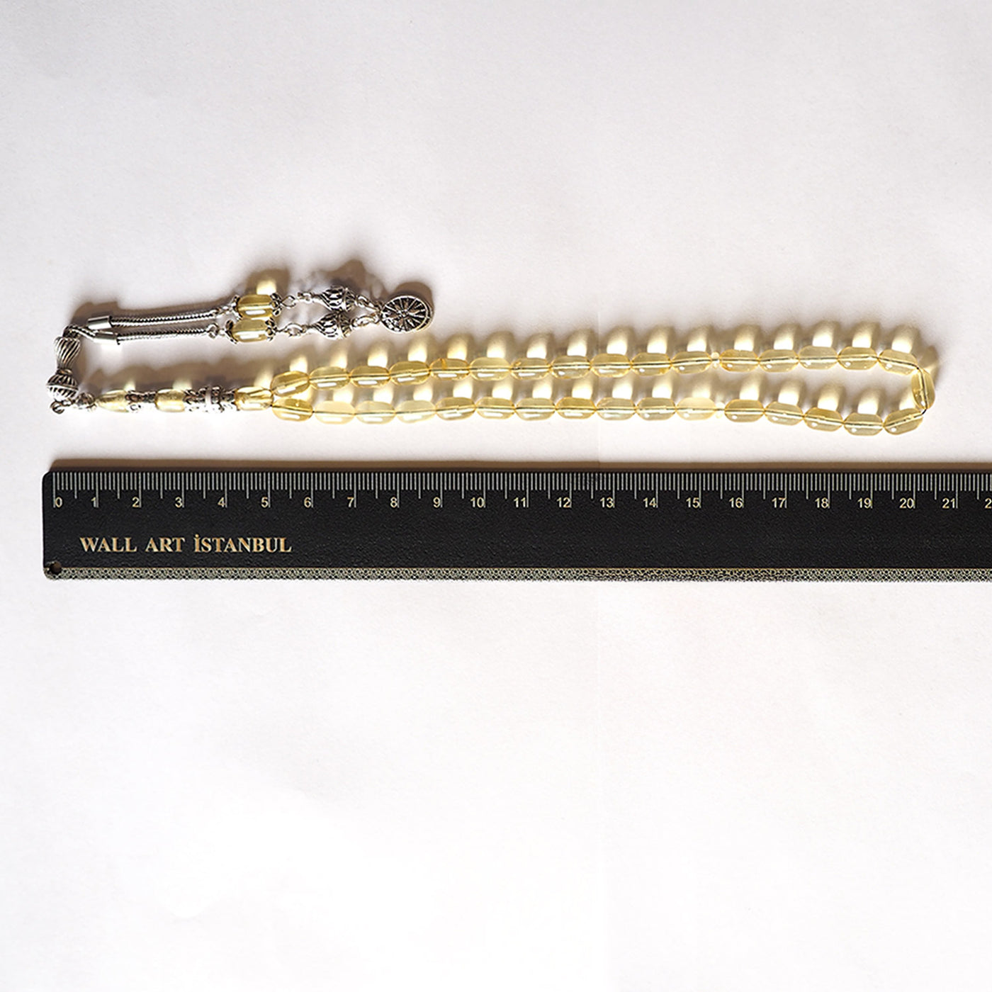 Mastercrafted Genuine Baltic Amber Tasbeeh Silver Imam Bead – WATD033