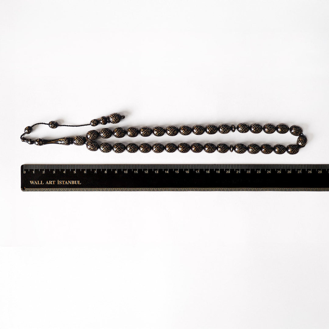 Handcrafted Silver-Inlaid Kuka Tasbeeh – WATD089
