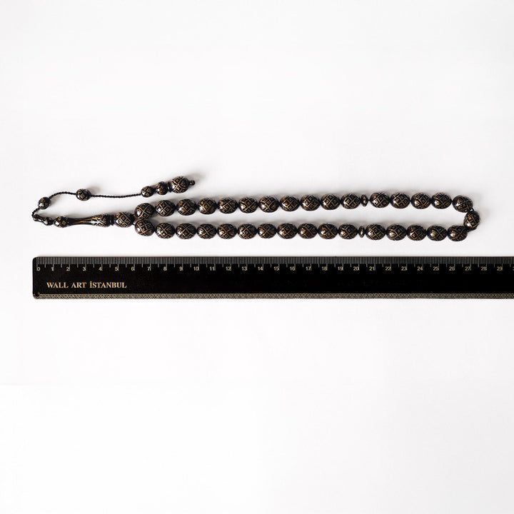 Handcrafted Silver-Inlaid Kuka Tasbeeh – WATD089