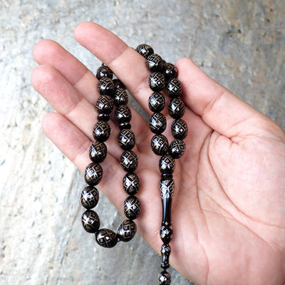 Silver-Embellished Kuka Tasbeeh – WATD089