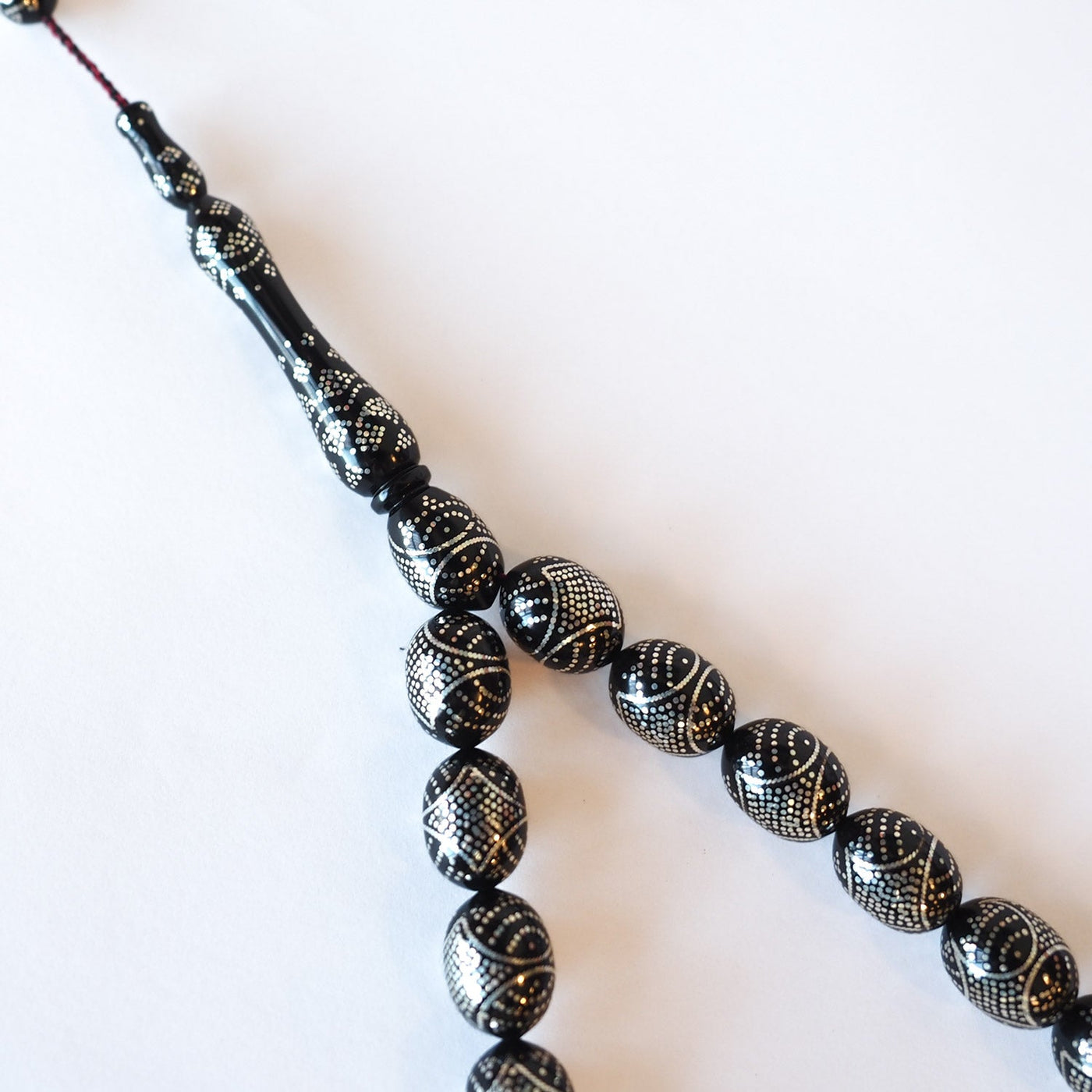 Silver-Embellished Kuka Tasbeeh – WATD090