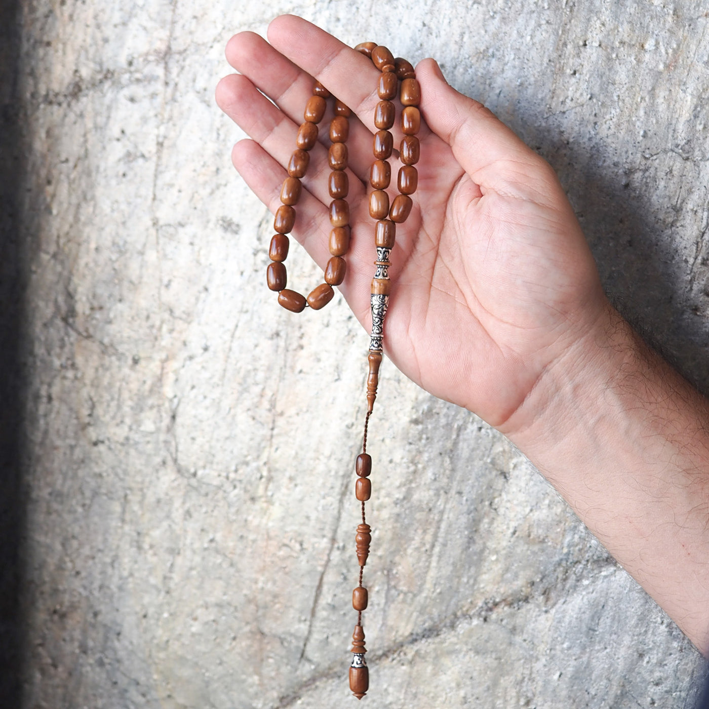 Mastercrafted Kuka Tasbeeh with Special Silver Imam Bead – WATD091