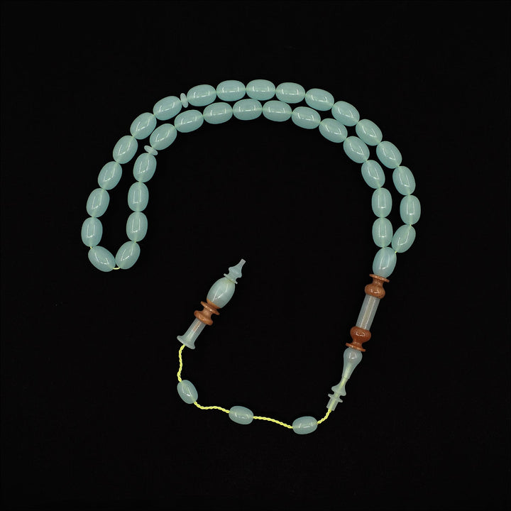 Phosphorescent Catalin Tasbeeh with Embroidered Kuka Imam Bead - WATD1001