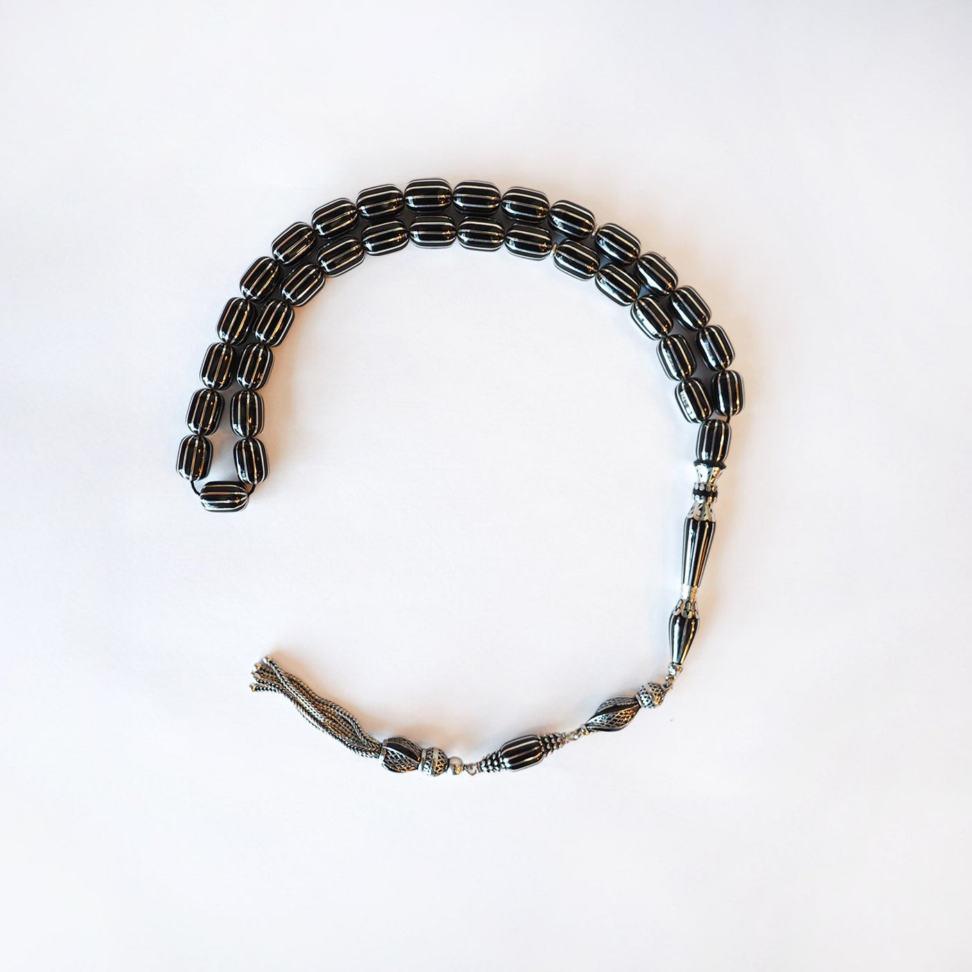 Mastercrafted Genuine Oltu Stone 12-Cut Design Tasbeeh - WATD100