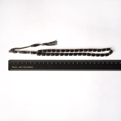 Mastercrafted Genuine Oltu Stone 12-Cut Design Tasbeeh - WATD101