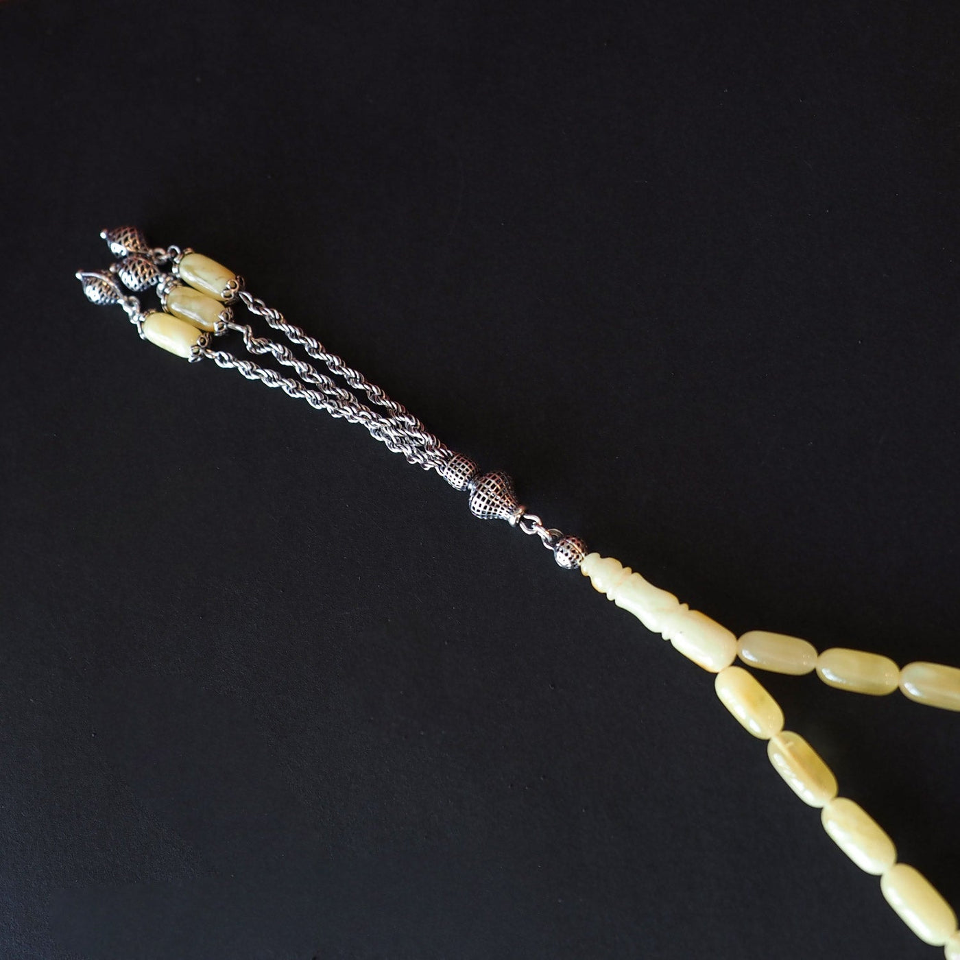 Genuine Baltic Amber Tasbeeh Silver Finely Crafted Tassel – WATD103