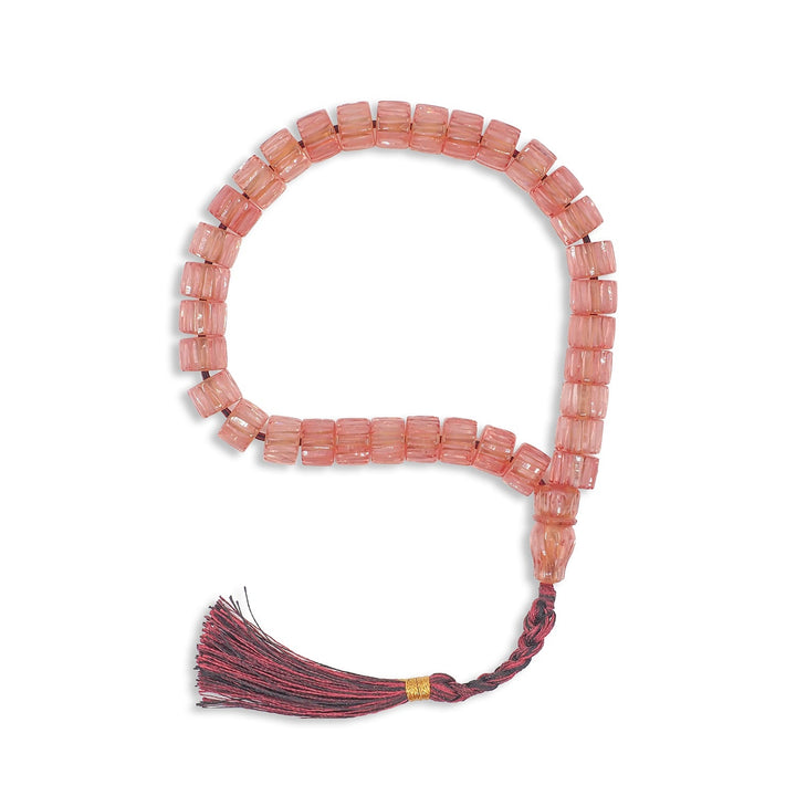 Shaved Cut-Style Pressed Amber Tasbeeh - WATD1042