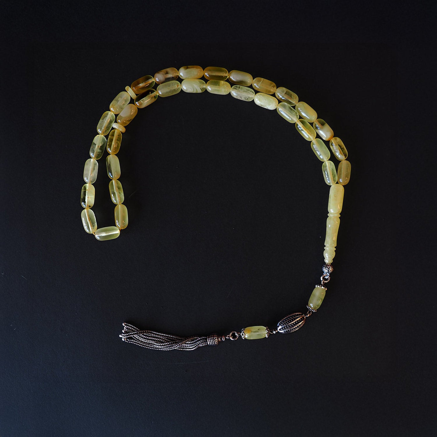 Genuine Baltic Amber Tasbeeh Silver Finely Crafted Tassel – WATD104