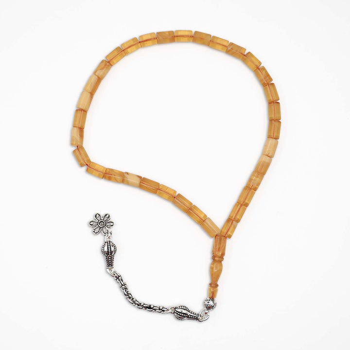 Cut-Style Fire Amber Tasbeeh - WATD1052