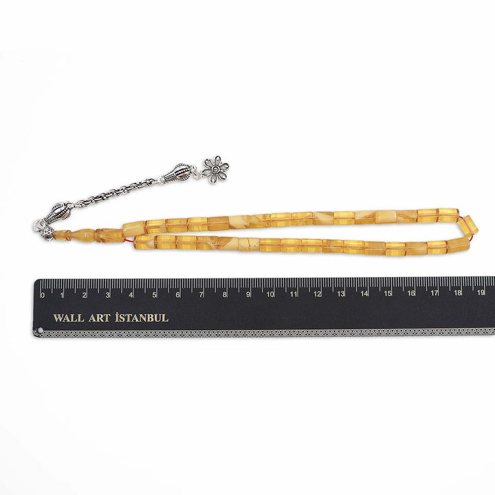 Cut-Style Fire Amber Tasbeeh - WATD1052