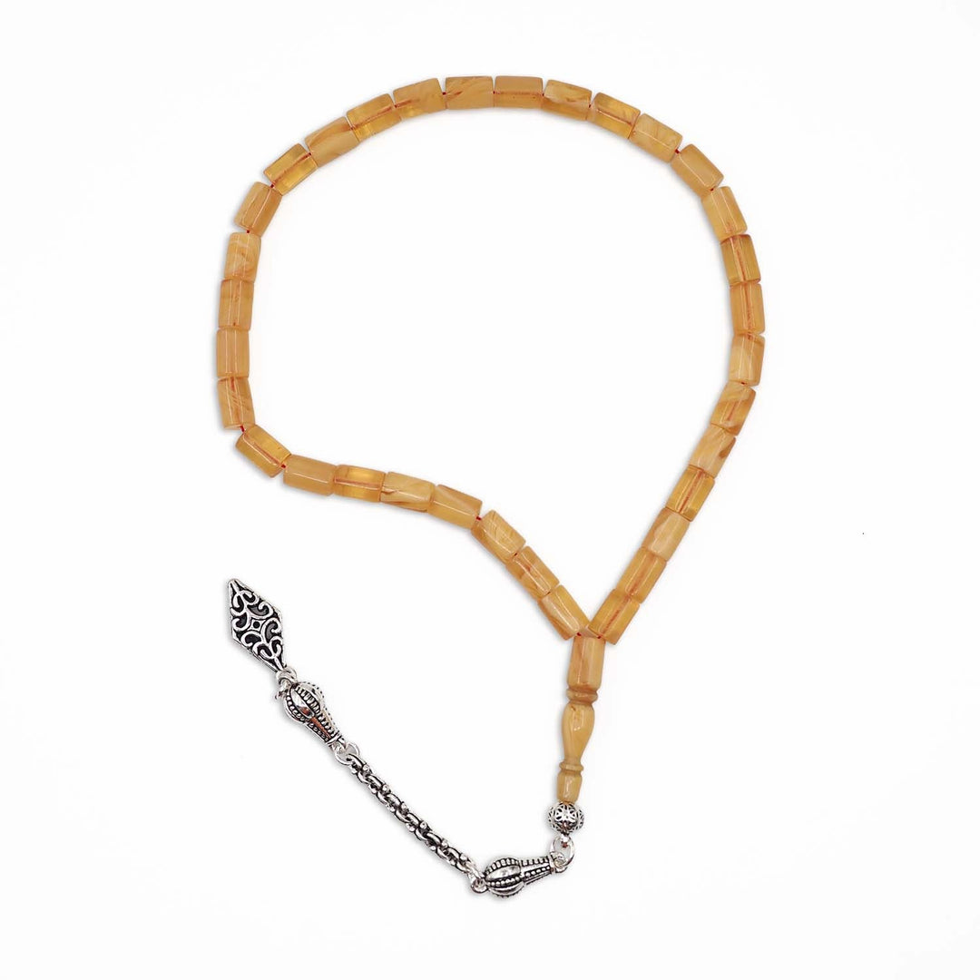 Cut-Style Fire Amber Tasbeeh - WATD1053