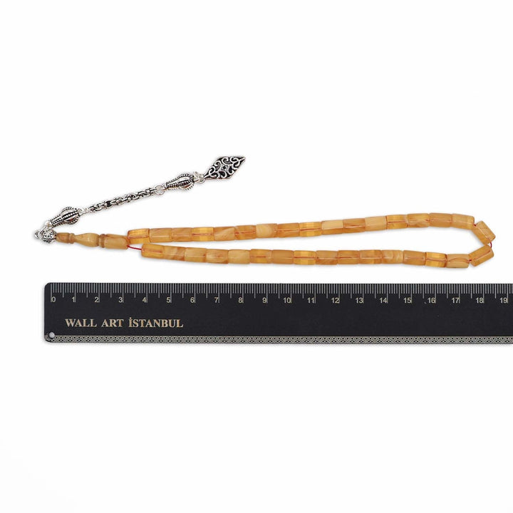 Cut-Style Fire Amber Tasbeeh - WATD1053