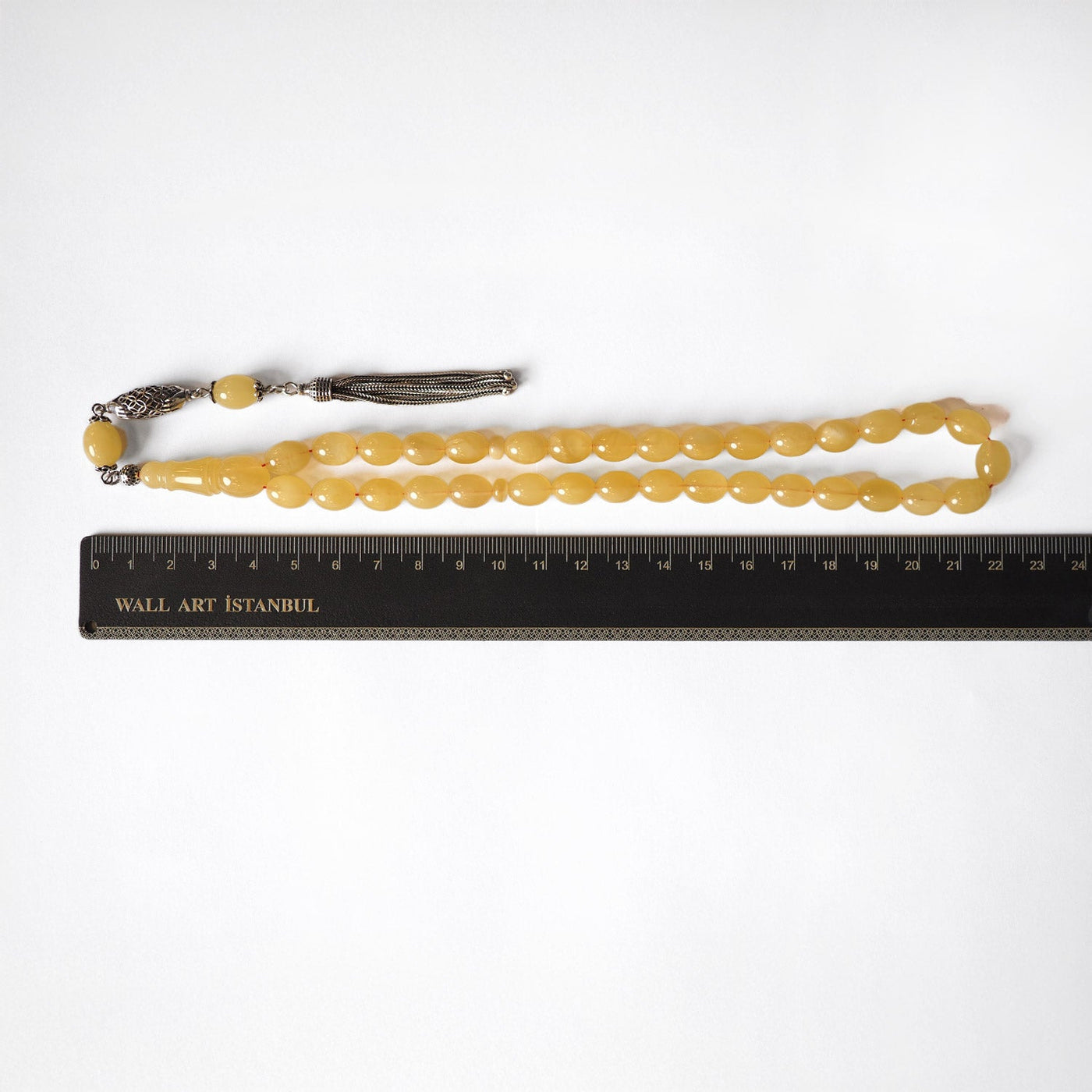 Genuine Baltic Amber Tasbeeh Silver Finely Crafted Tassel – WATD105