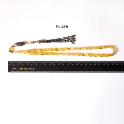 Genuine Baltic Amber Tasbeeh Silver Finely Crafted Tassel – WATD106