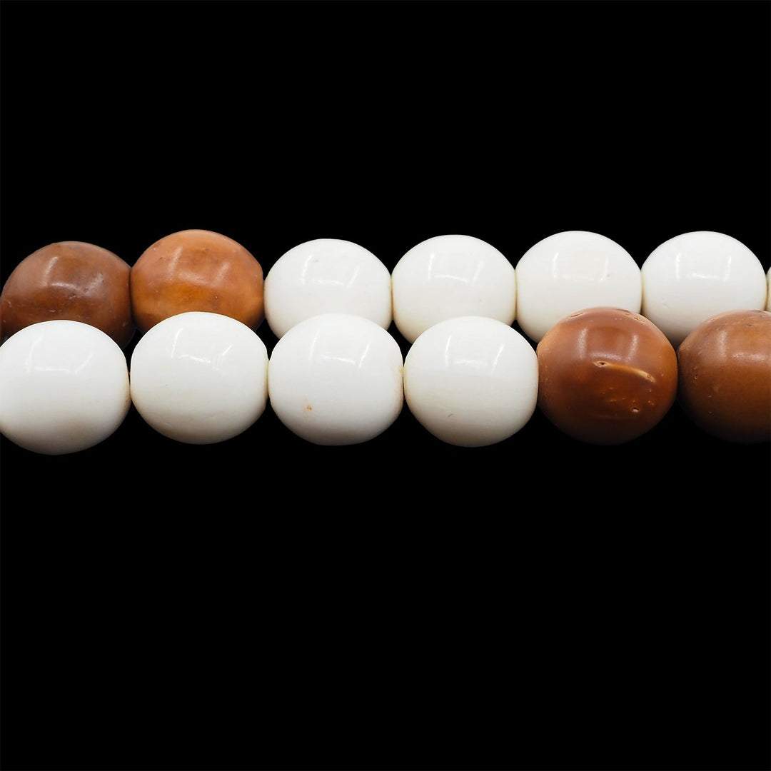 Sphere-Cut Camel Bone &amp; Kuka Combination Tasbeeh - WATD1073