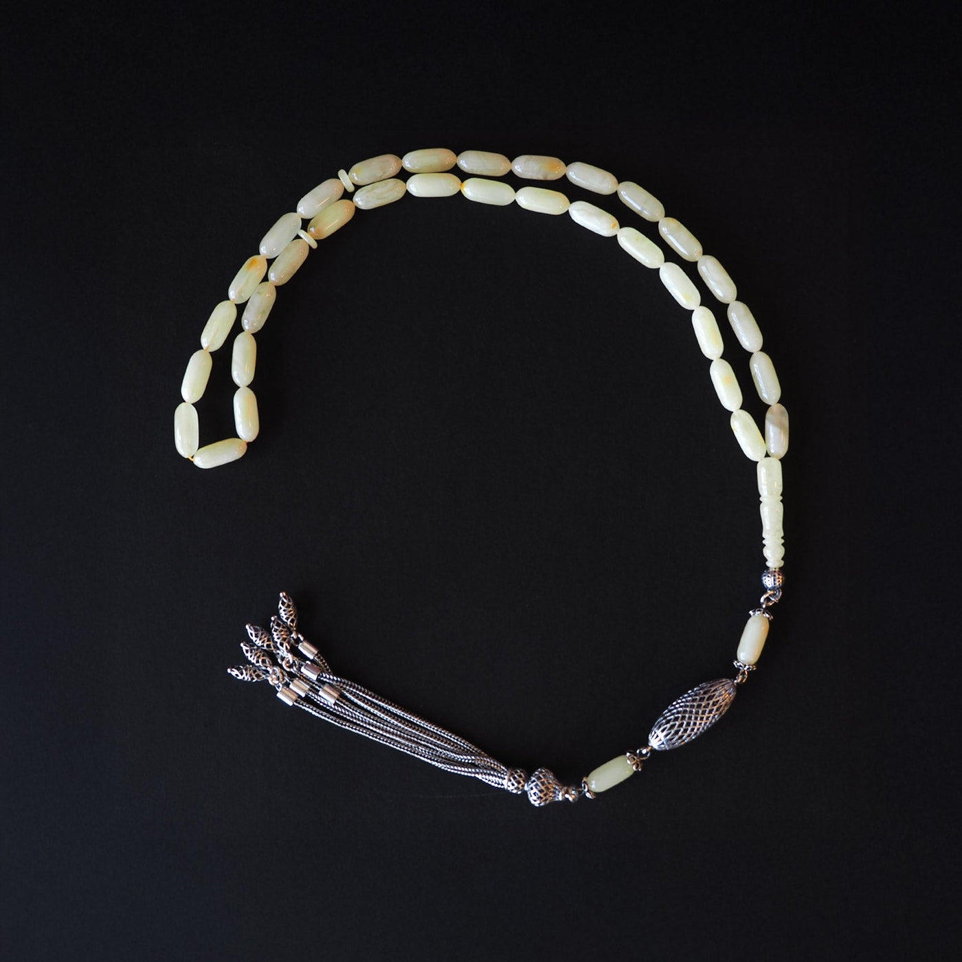 Genuine Baltic Amber Tasbeeh Silver Finely Crafted Tassel – WATD107