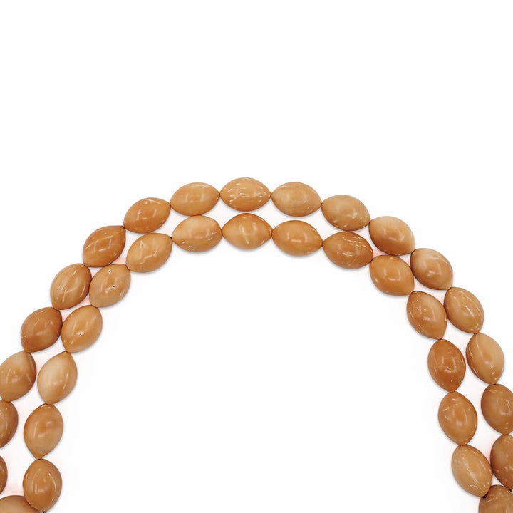 Macrame Braided Oval-Cut Saray Kuka Wood Tasbeeh - WATD1095