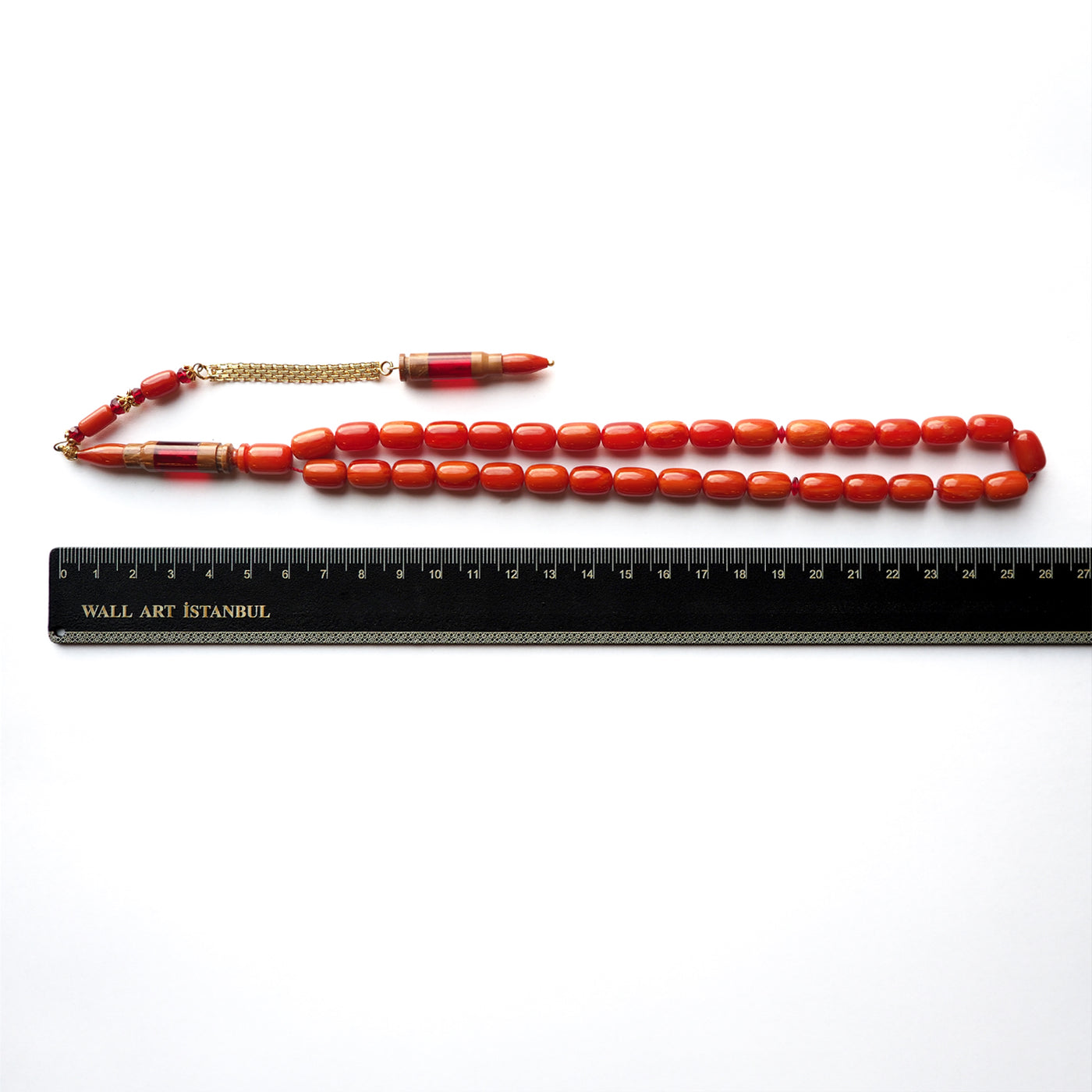 Custom Cast Catalin Tasbeeh – Silver Imam Bead with Gold-Plated Accents – WATD109