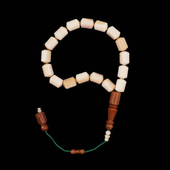 Handcrafted Camel Bone Tasbeeh with Kuka Wood Imam Bead – WATD367
