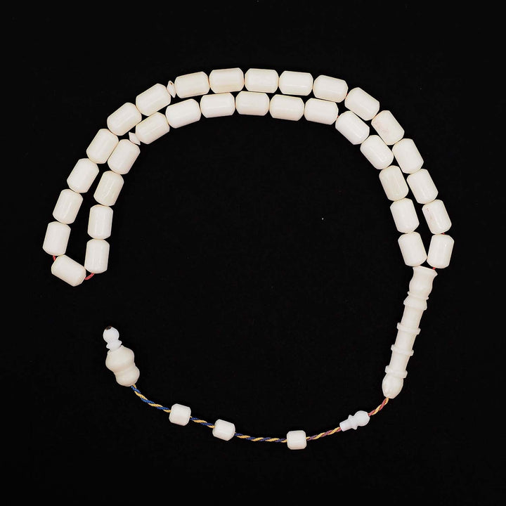 Capsule-Cut Camel Bone Tasbeeh with System Tassel - WATD1108