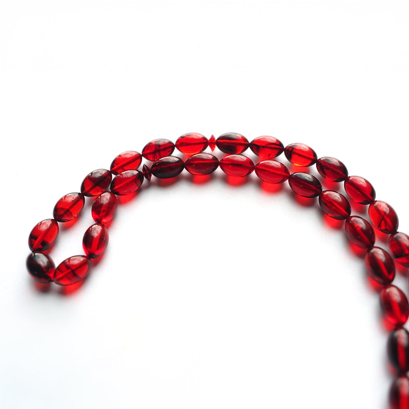 Pressed Fire Amber Tasbeeh Silver Tassel – WATD112