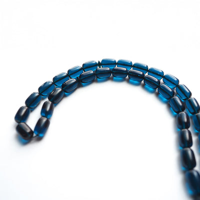 Pressed Fire Amber Tasbeeh Silver Tassel – WATD116