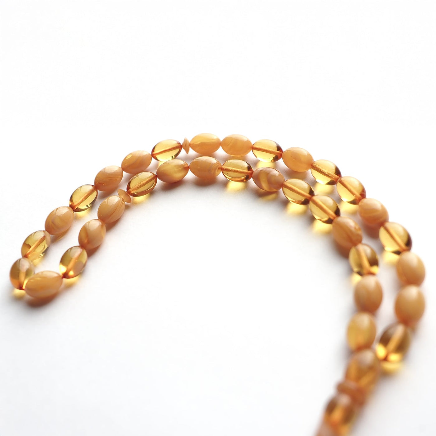 Pressed Fire Amber Tasbeeh Silver Tassel – WATD122