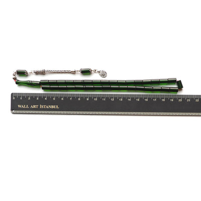 Pressed Fire Amber Tasbeeh Silver Tassel – WATD125