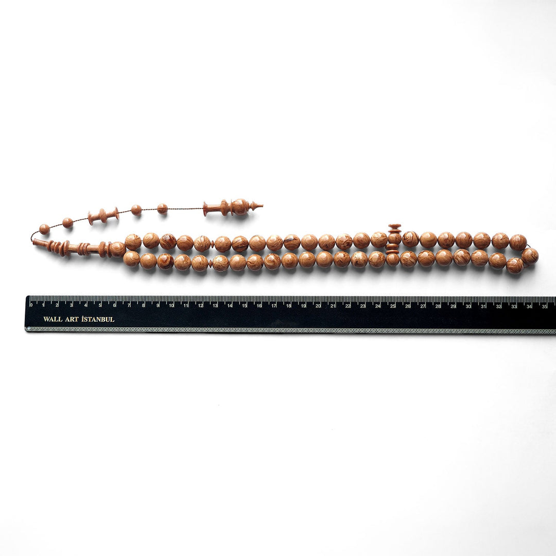 Mastercrafted 45 Beads Catalin Tasbeeh (Sphere Cut - Streaked) – WATD133