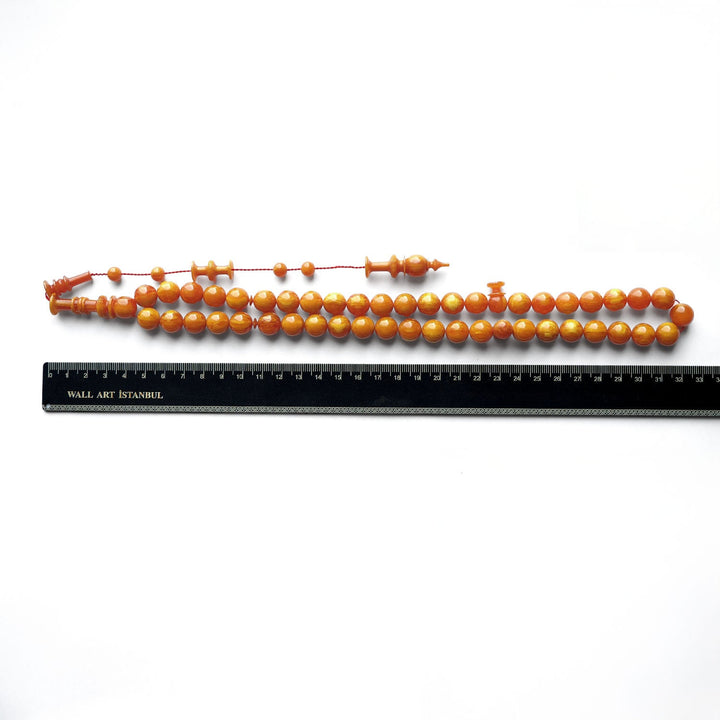 Mastercrafted 45 Beads Catalin Tasbeeh (Sphere Cut - Streaked) – WATD134