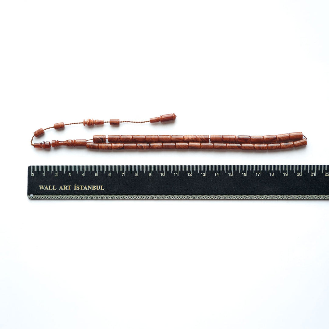 Handcrafted Pressed Amber Tasbeeh (Cut-System Style) – WATD149