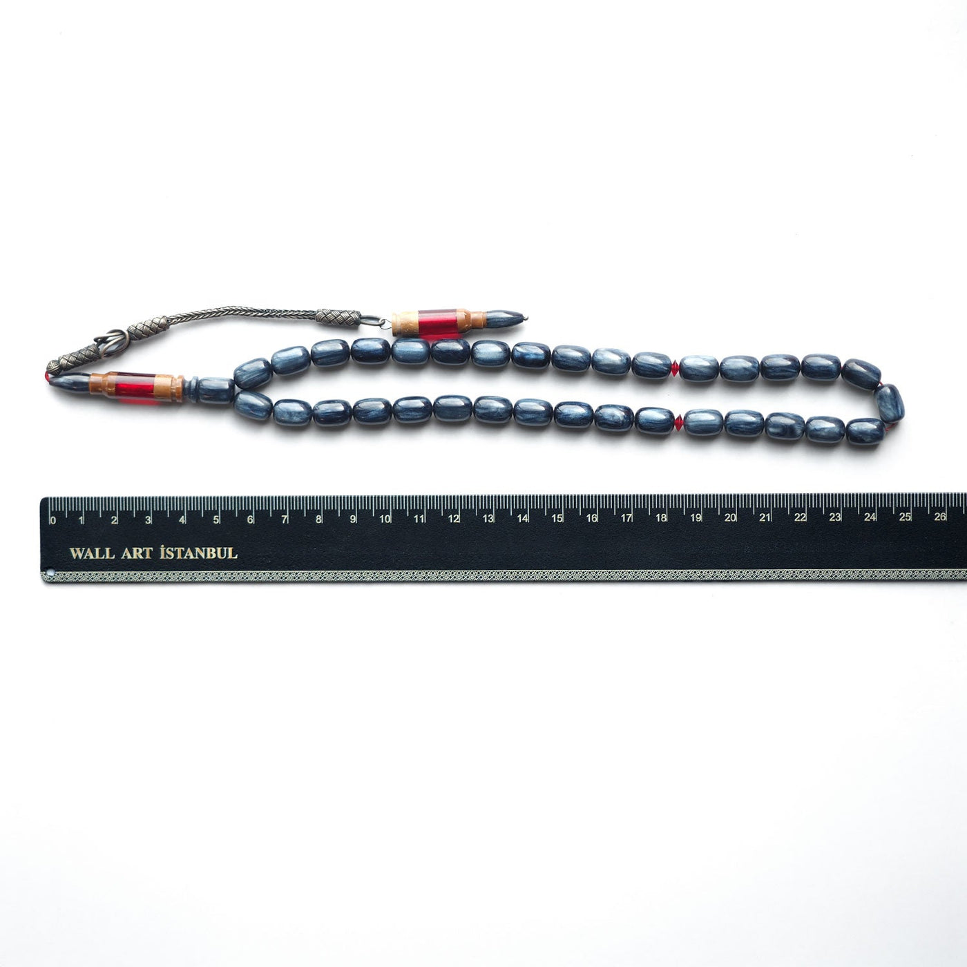 Catalin & Kuka Combined Tasbeeh with 1000 Sterling Silver Kazaz Tassel – WATD151