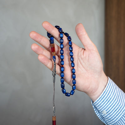 Catalin & Kuka Combined Tasbeeh with 1000 Sterling Silver Kazaz Tassel – WATD152