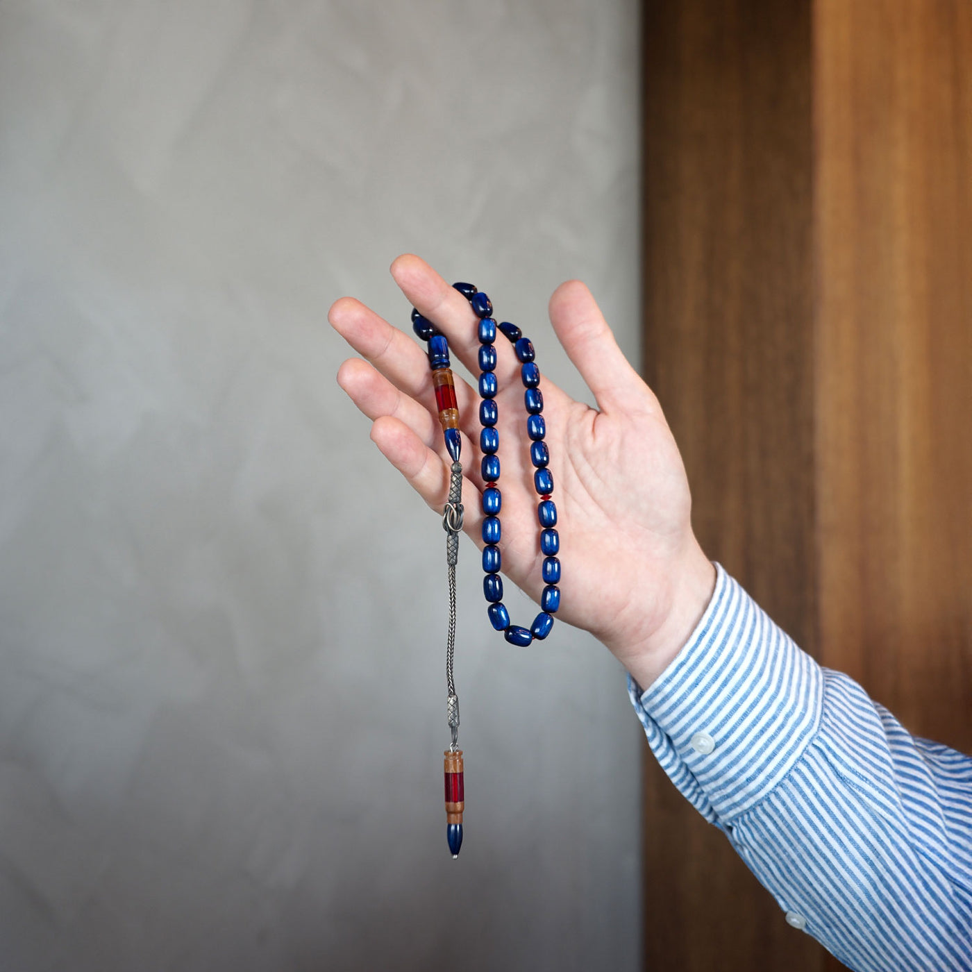 Catalin & Kuka Combined Tasbeeh with 1000 Sterling Silver Kazaz Tassel – WATD152