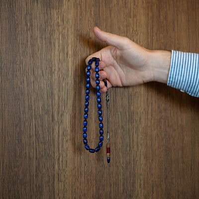 Catalin & Kuka Combined Tasbeeh with 1000 Sterling Silver Kazaz Tassel – WATD152