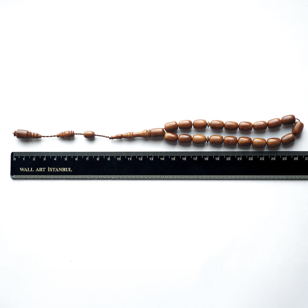 Natural Kuka Wood Tasbeeh (Mascot Size) - WATD158