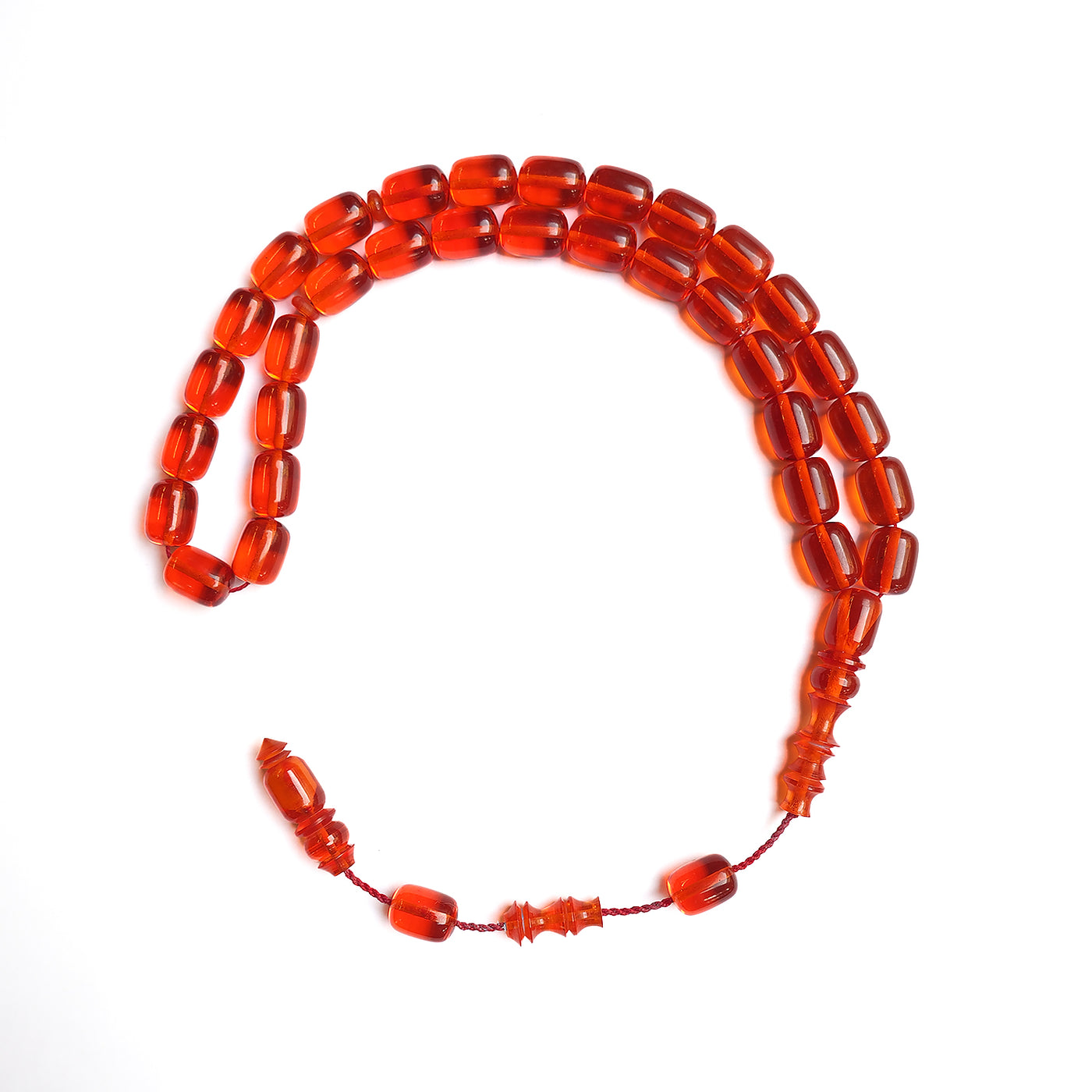 Streaked Beads Pressed Fire Tasbeeh – WATD176