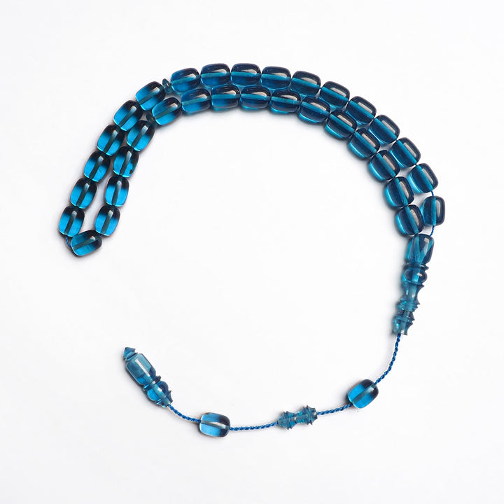 Fire Amber Tasbeeh with Streaked Imam Beads – WATD178